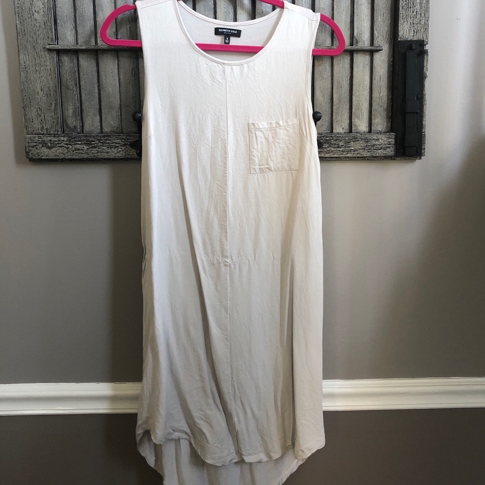 Kenneth Cole Cream Midi Dress